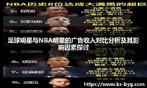 足球明星与NBA明星的广告收入对比分析及其影响因素探讨